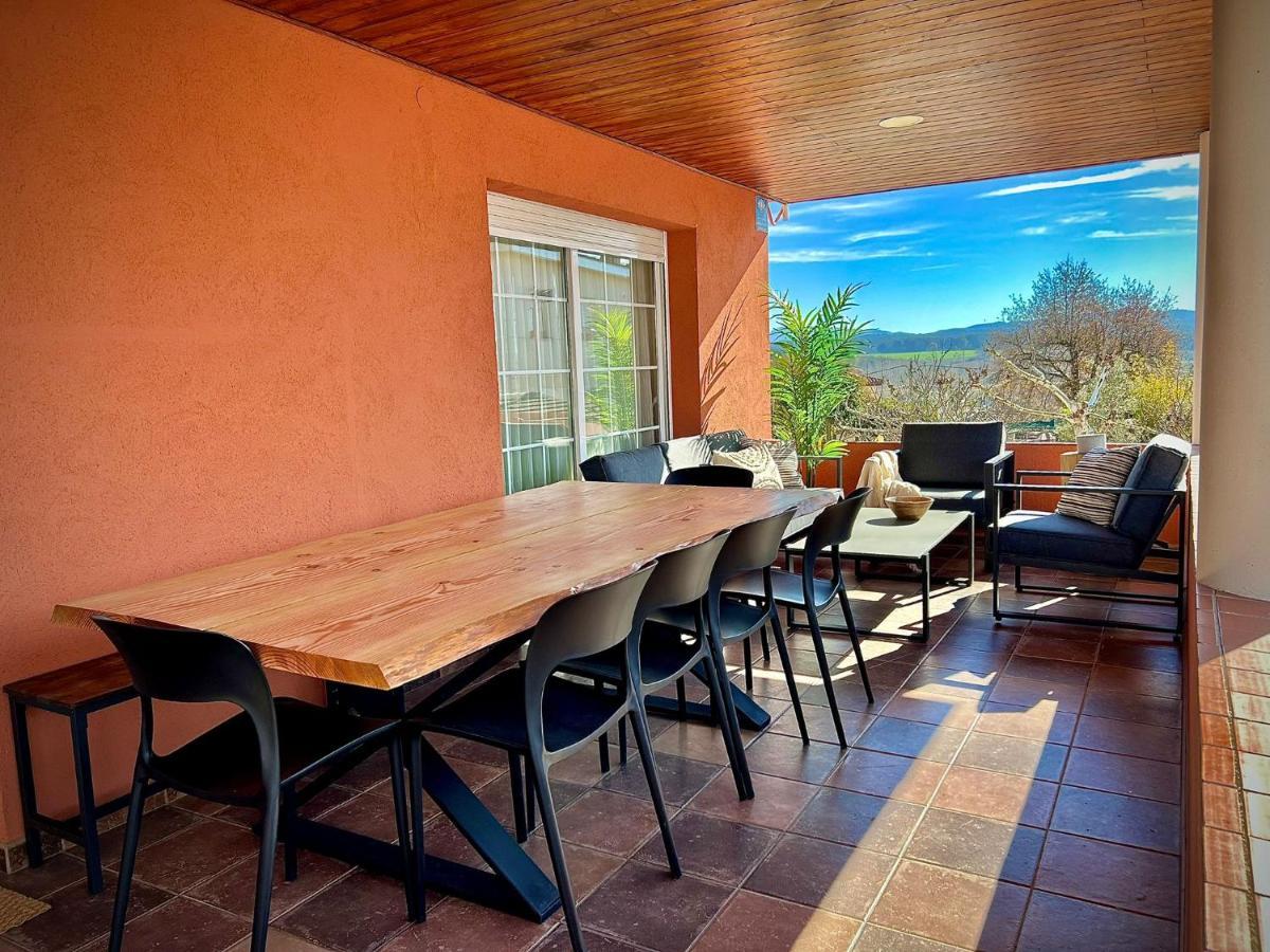Villa Piscina De Sal Barbacoa Wifi, Parking Gratis, 3 Min Pga Casa El Roble Gerona Exterior foto